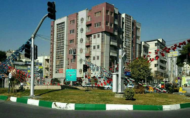 نصب داربست در حسین آباد